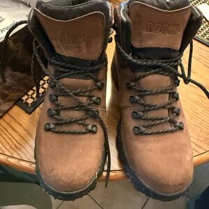 Rocky Men's Brown Nubuck Lace-Up Hiking Boots